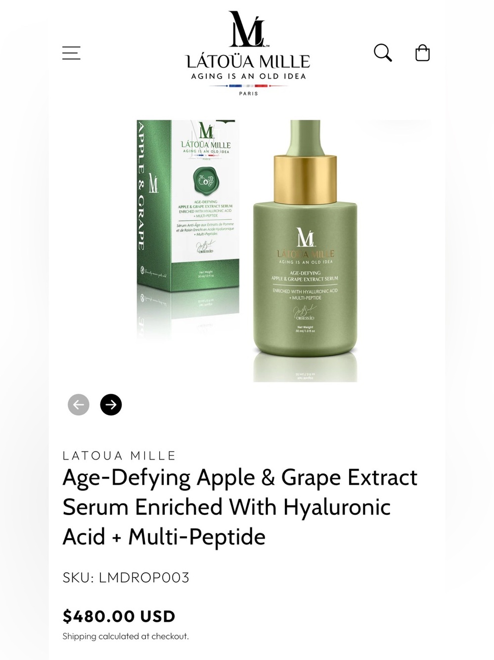 New Age-Defying Apple &Grape Extract Serum Enriched  Hyaluronic Acid Multi-Pept